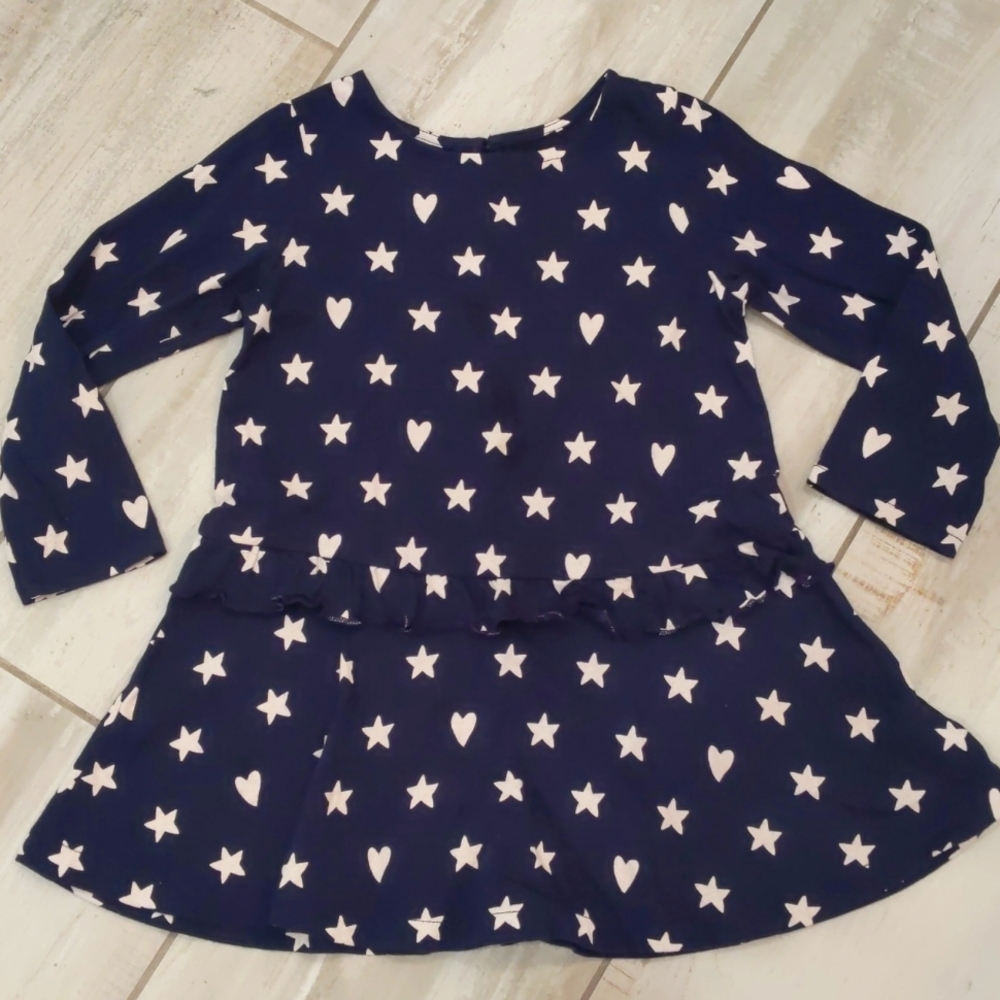 🤍⭐ Stars and hearts navy blue dress